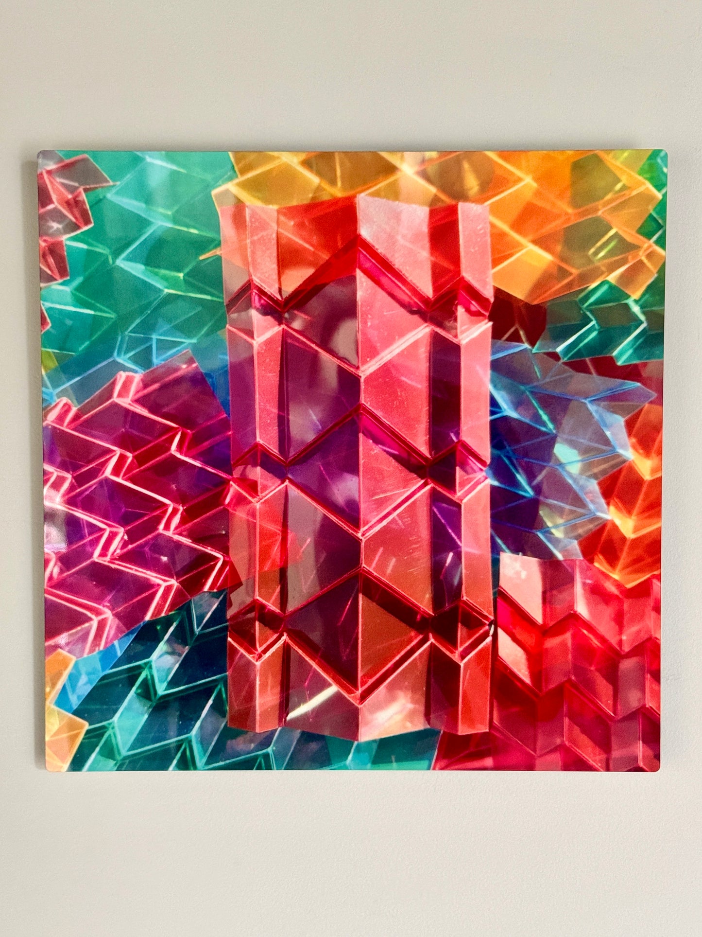 "Red Spine" Metal Photo Print
